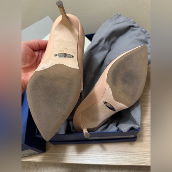 Sarah Flint Perfect Pump 85mm Blush Nude Nappa - Picture 4 of 6